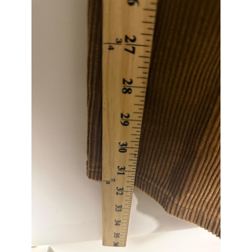 Polo Ralph Lauren Vintage Corduroy Pants Mens 35x32 Brown Pleated Made in USA - Picture 10 of 10